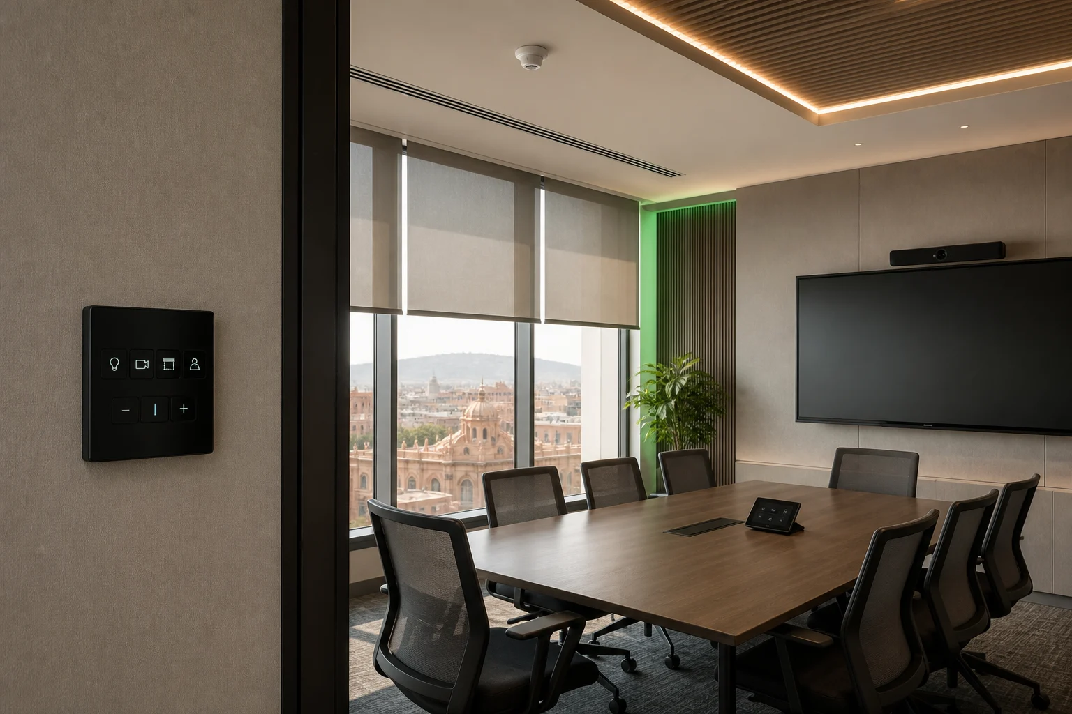 Illustrative automated meeting-room concept for Jaipur