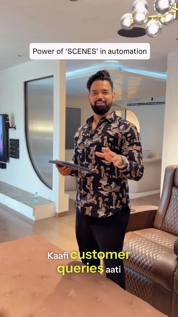 SmartR Spaces demonstrates automation scenes